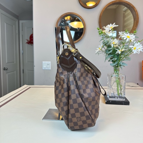 Louis Vuitton Damier Ebene Evora Shoulder Bag Tote - Picture 4 of 17